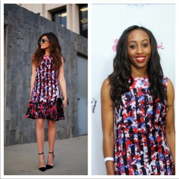 Peter Pilotto For Target Red Blue Drop Waist Dress - Picture 13 of 13